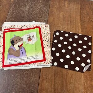 Moda 5 Funky Monkeys Erin Michael Cotton Fabric Quilt Panels Polka Dot
